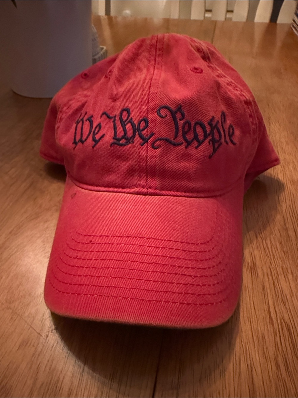 Legacy Red Cap with Black Woven Label